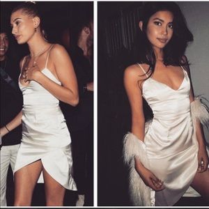 Meshki Satin Wrap Cami Mini Dress